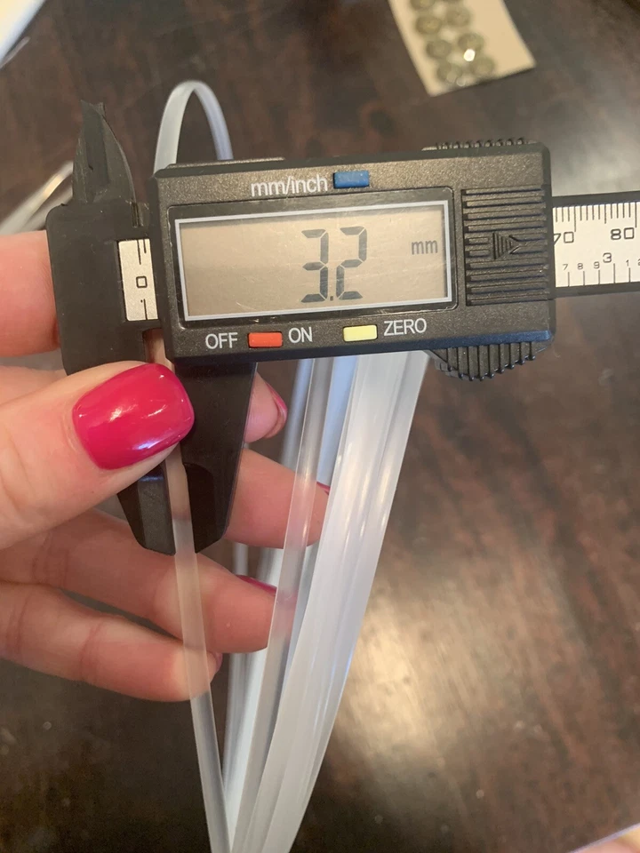 Corsé de hueso de plástico plano transparente de 3 mm permanece rollo continuo deshuesado por medio mtr Foto 3 de 4