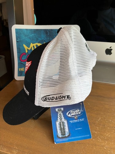 NHL Bud Light Detroit Red Wings 2002 Stanley Cup Champions Truckers Cap NWT - Picture 2 of 9