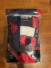 U.S. Polo Assn. Boxer Brief's 5 Piece Set Boy's Size Large 12/14 Casual