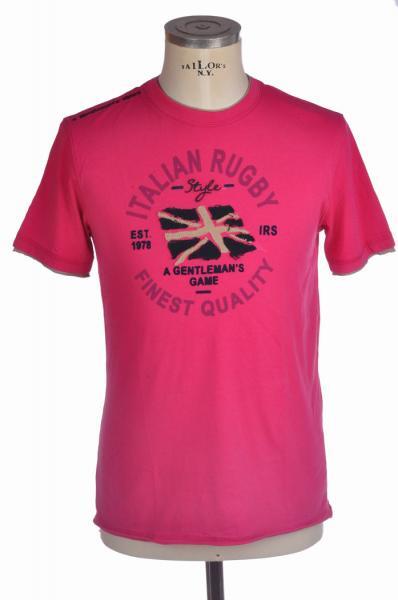 Футболка manica corta da Uomo в стиле итальянского регби Taglia M цвета rosa intenso