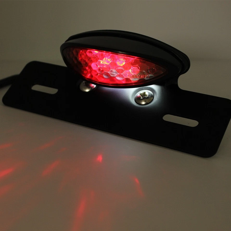 Universal 12V Integrated LED Tail Light / Turn Signal Custom Bobber Motorcycle - Image 4 of 4