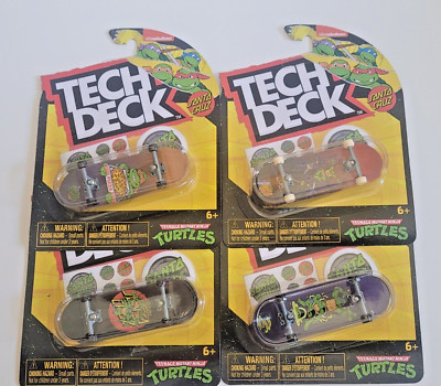 Tech Deck Santa Cruz  Teenage Mutant Ninja Turtles Nickelodeon  Set Of 4