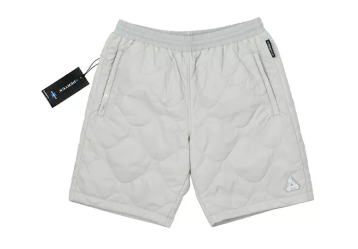 Palace Skateboards Pertex Quilter Shorts Grey Size Large L