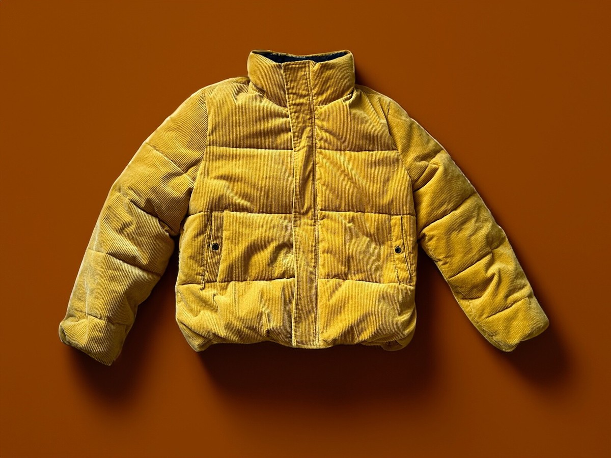 Native Youth Pathfinder Corduroy Puffer Jacket In Yellow. | eBay