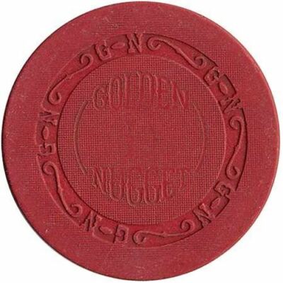 【Vintage】GOLDEN NUGGET CASINO RED GOLDEN NUGGET Unopened Playing Cards - Red Deck - Stamp