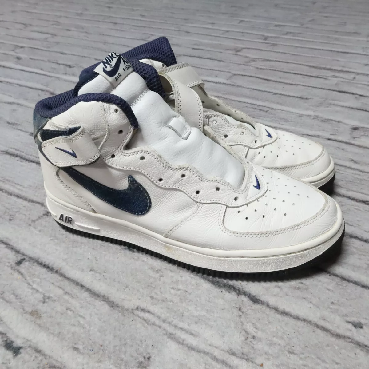 2005 Nike Air Force 1 Mid Denim Shoes 630136 146 Mens Size 10.5 eBay