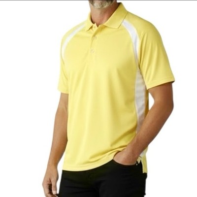 Byron Nelson Eleven Straight Men's Yellow Golf Polo Shirt Sz L NEW