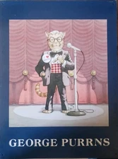 Vintage 1996 The Cat Hall Of Fame  "GEORGE PURRNS" Metal Tin Sign 16 X 12 NEW