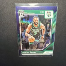 Jaylen Brown Blue Prizm #206 Boston Celtics 2024-25 Panini Donruss Optic 