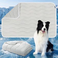 Cooling Dog Mat Extra Large - Q-Max 0.4 XL Thin Breathable Cold Crate Pad Indoor