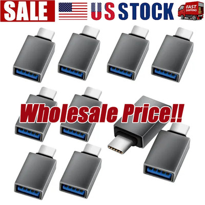 USB-C 3.1 Male to USB A Female Adapter Converter OTG Type C Android Phone Lot