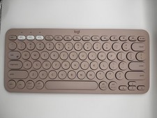 Logitech K380 Bluetooth Multi Device Keyboard Wireless Compact w Sleeve Rose