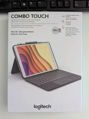 Logitech Combo Touch Für Apple IPad Air (3. Gen) und iPad Pro 10,5 Zoll Schwarz