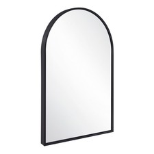 Black Metal Arch Wall Mirror