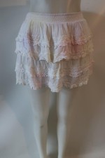Girls LoveShackFancy Pastel Multicolor Item-421 Tie Dye Ruffled Mini Skirt 12Y