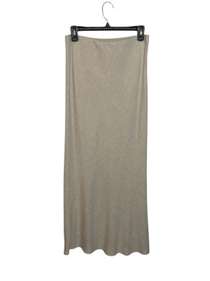 Glassons linen blend beige maxi skirt - 10