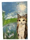 Meowl With Scenery Painting — photo 1