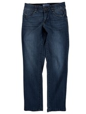 Democracy "Ab" Solution Dark Wash Mid-Rise Straight Leg Denim Jeans Women's 4P