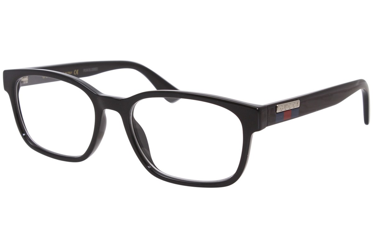 GUCCI / メガネ/CLR/メンズ/GG0749OA Gucci Gucci-Logo GG0749O 004 Eyeglasses Men's Black Full Rim