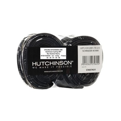 Hutchinson Twin Pack Tubes Set of 2 (20 x 1.70 - 2.35, 40mm Schrader)