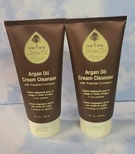 2-Pack One N Only Argan Oil Cream Cleanser Peptide from Moroccan trees 5 oz NEW
