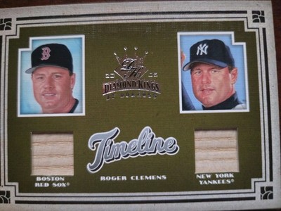 2005 Donruss Diamond Kings "Timeline" Roger Clemens Game Used Bat 21/25
