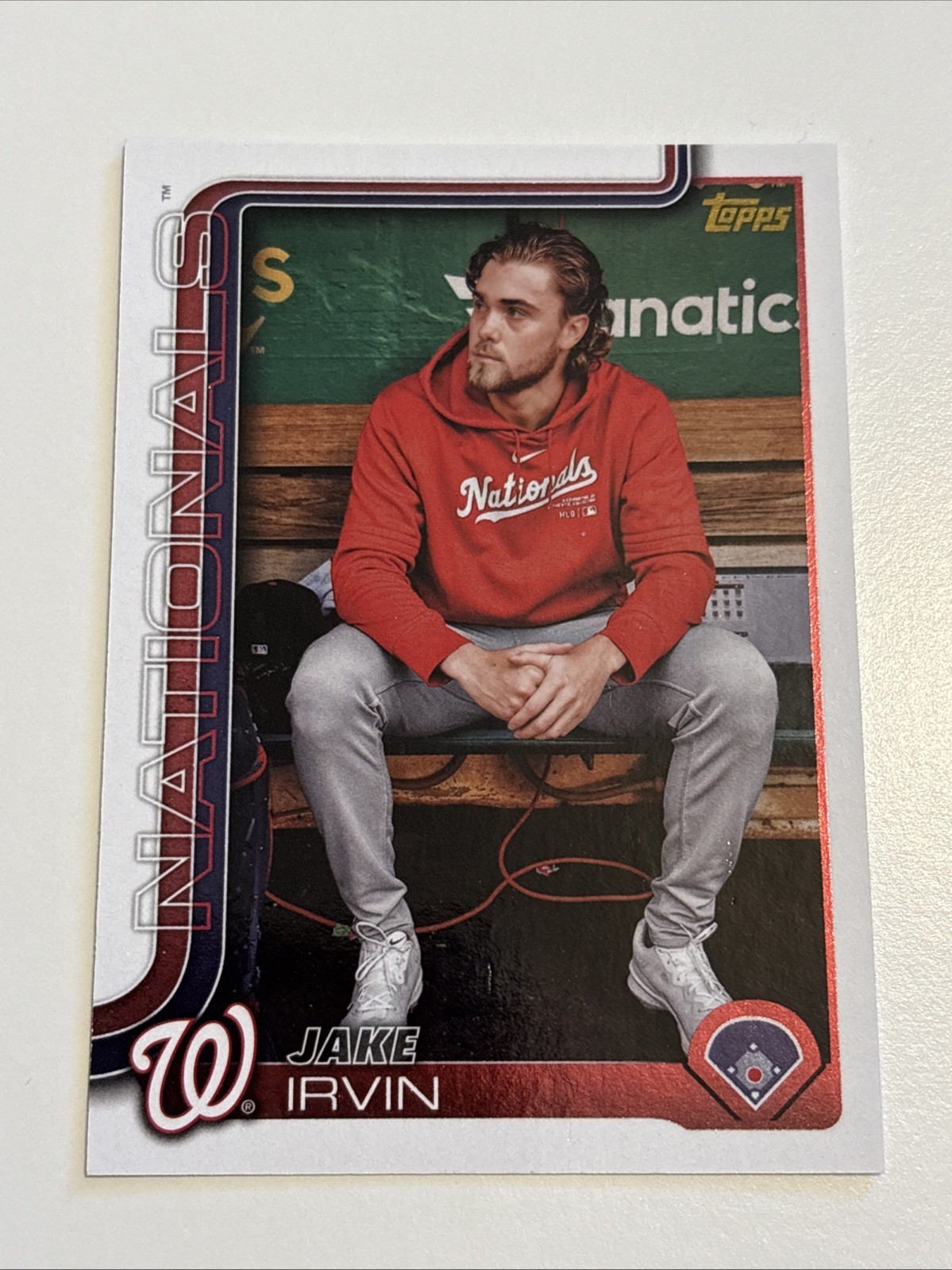 2025 Topps Series 1 - Jake Irvin #197 Golden Mirror Image Variation