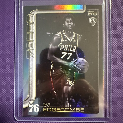 #ad 2025 26 Topps VJ Edgecombe #203 Blackout 76ers Rookie RC Target Black Friday $20.00