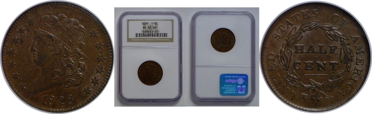 1828 Year Classic Head Half Cents (1809-1836) for sale | eBay