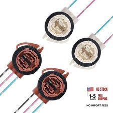 Turn Signal Socket   Tail Light Socket,3156 3157 Bulb Sockets with Tail 4PCS