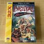 New ListingBrutal Above The Claw (Sega Genesis 32X, 1995)  Complete Cib Game VERY CLEAN