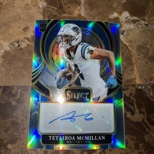 2025 Panini Select Prizm Rookie Autograph Tetairoa McMillan Panthers SIP-TMC