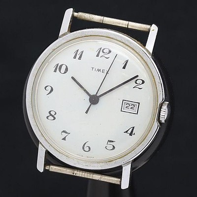 Import duty included for US buyers  Timex Manual Winding Mens Watch 38mm White D