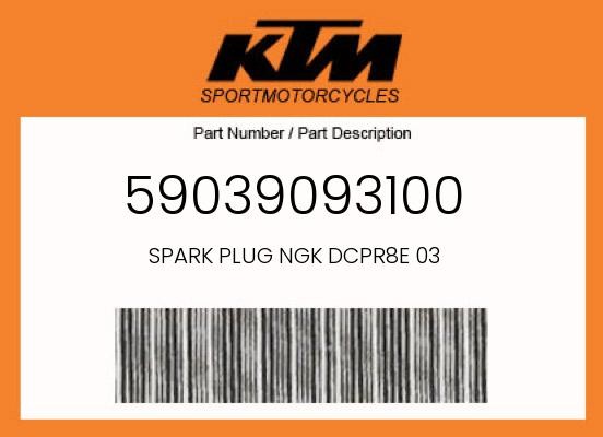 KTM Genuine Spark Plug Ngk Dcpr8E 03 - 59039093100