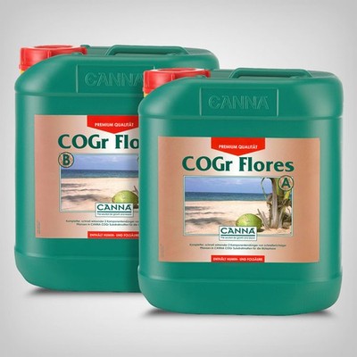 CANNA COGr Flores A+B Set Blütedünger 5L   Max Blüte pH-stabil für COGr Matten