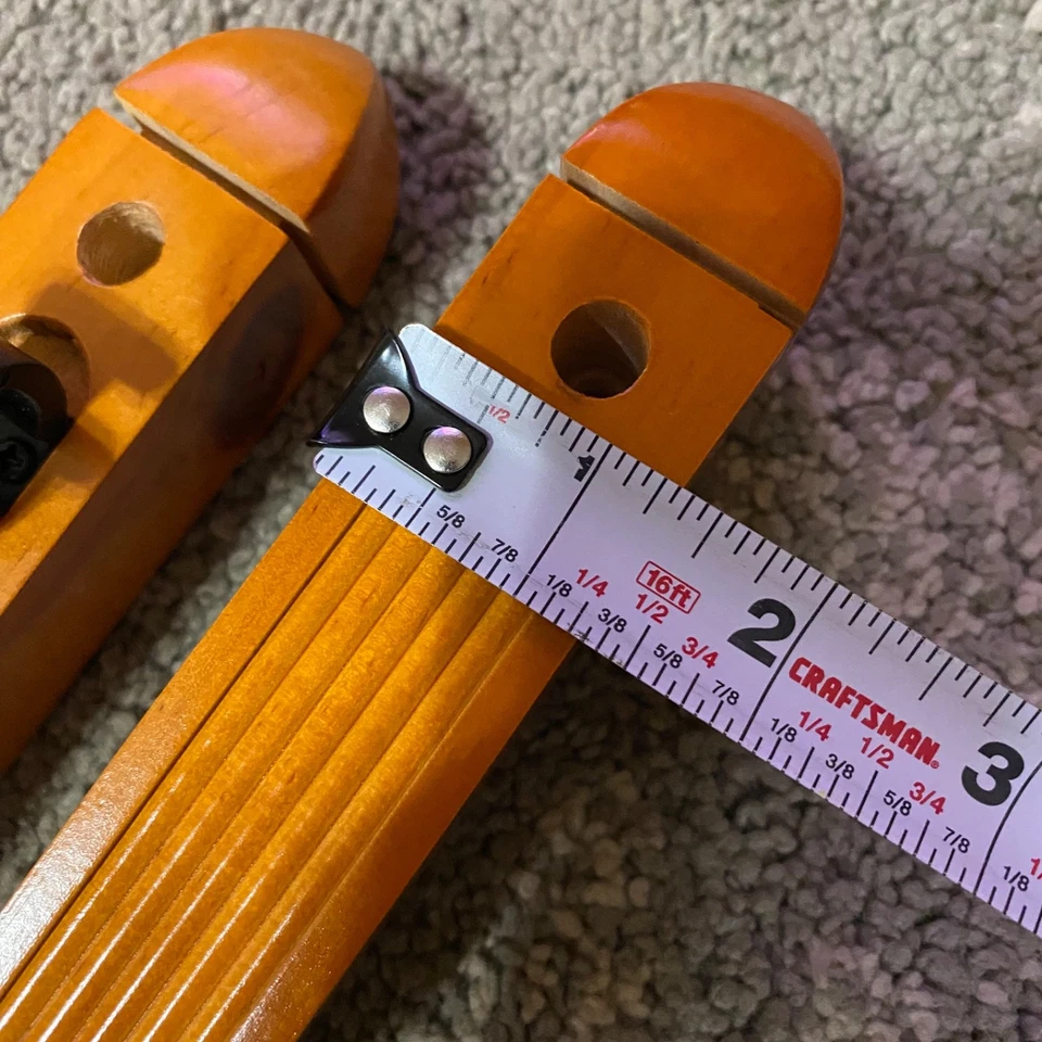 6 Tacos 2 Piezas Madera Montado en la Pared Billar Piscina Taco Palo Soporte Madera de Roble Foto 4 de 4