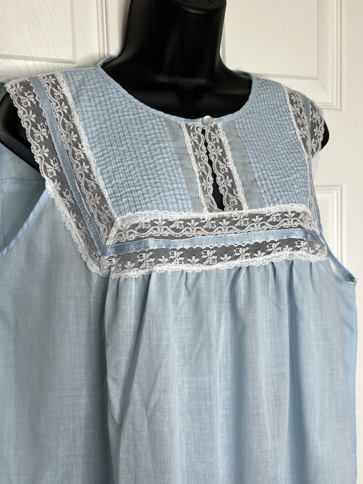 Mary Barron Womens SZ XL Nightgown Robe SET 2 Lounge Wear Lightweight Lace VTG