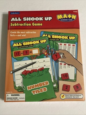 LAKESHORE Math Learning Game All Shook Up Subtraction EE885 NEW Home School +
