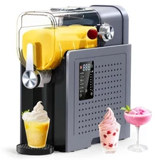 Slushy Machine for Home - 88oz Frozen Drink Maker, 2 In 1 Soft Serve Ice Crea...