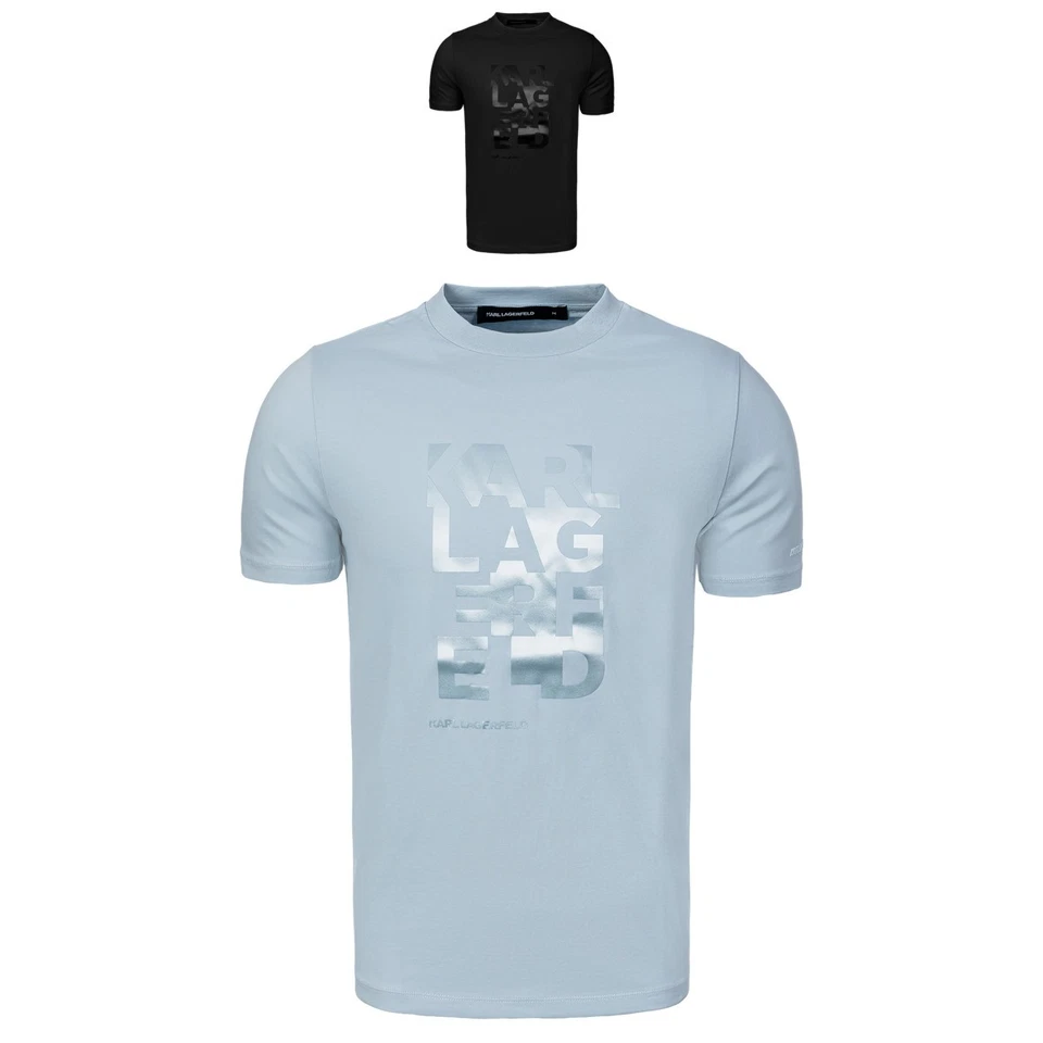 KARL LAGERFELD T-Shirt Herren Shirt Oberteil Baumwolle Freizeitshirt Rundhals