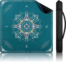 Mahjong Mat for Table with Rules, 32.6"X32.6" Non-Slip Mahjong Table Cover, Nois