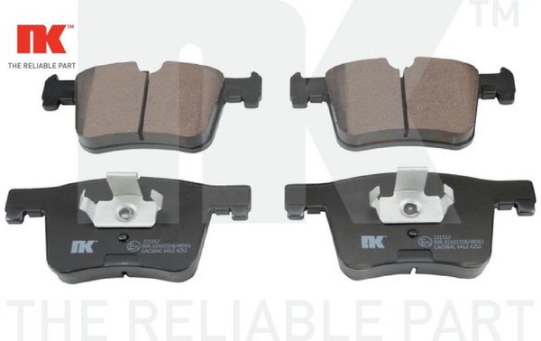 Nk 221552 Bremsbelagsatz FüR Scheibenbremse Bremsbelagsatz BremsbeläGe-image