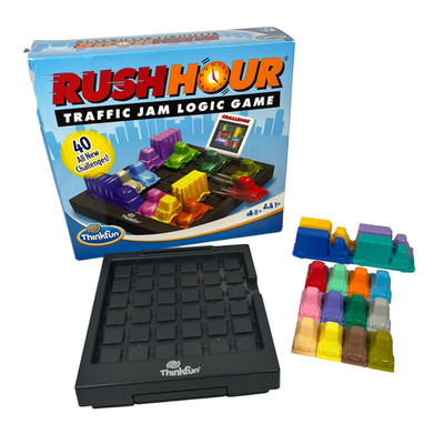 Rush Hour Traffic Jam Logic Game Sliding Block Puzzle Brain Teaser ThinkFun 2010