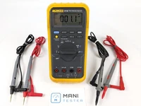 Fluke 87 III True RMS Digital Multimeter Handheld 1000V AC DC Tester with Leads