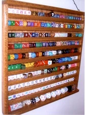 oak casino dice display case stick pair plexiglas front