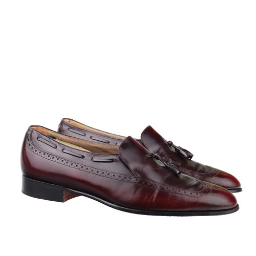 Johnston Murphy Aristocraft shoes Wingtips Oxblood Tassel Loafer Mens 8 E/C Johnston Murphy Aristocraft shoes Oxblood Tassel Loafer Mens  main image 2