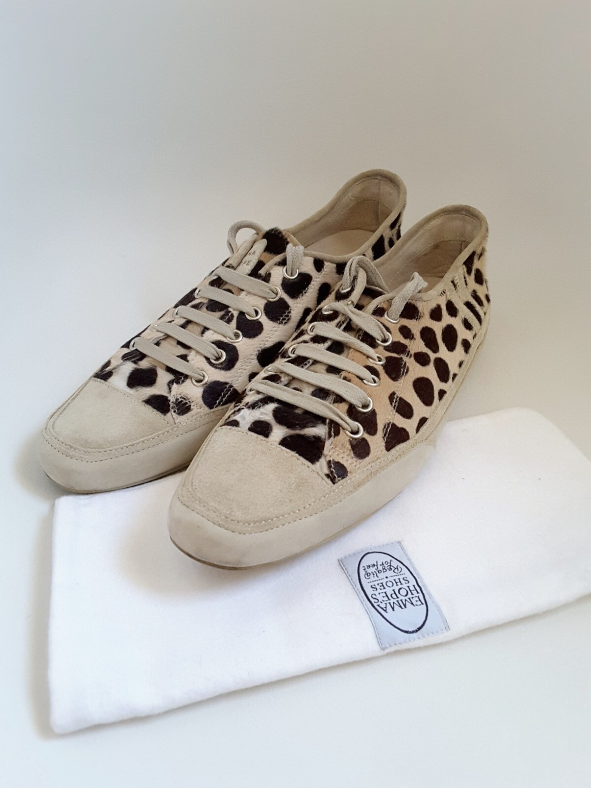 NUOVE SNEAKERS EMMA HOPE OCELOT PONY taglia EU 40