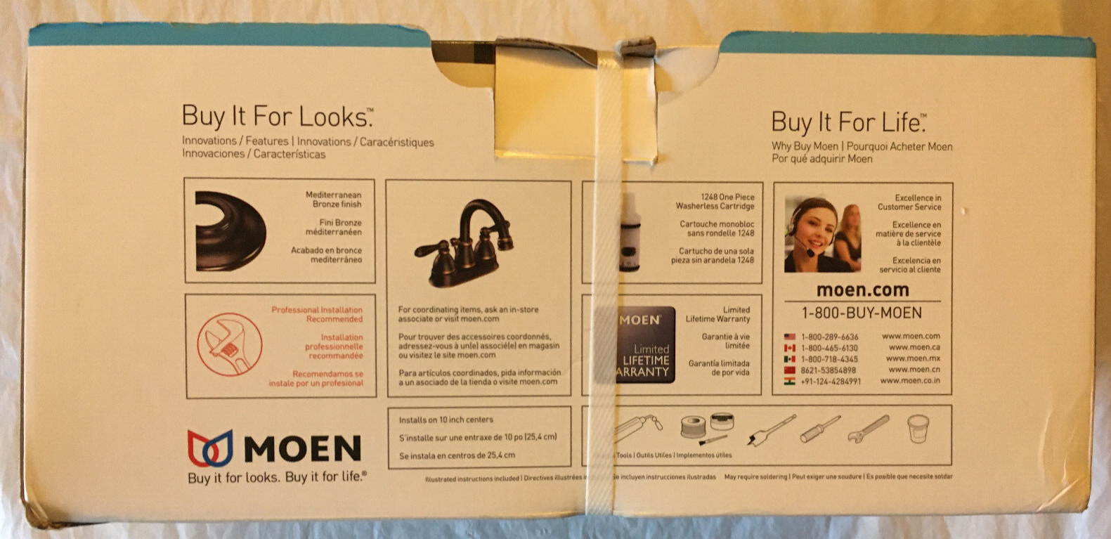 NEW Moen Roman Tub Faucet 2Handle Caldwell 86440BRB Oil Rubbed Bronze