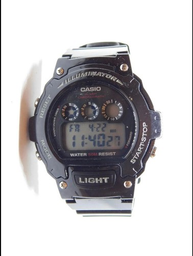 Casio W-214HC 3225 Quartz Digital Men's Watch (WORKING)