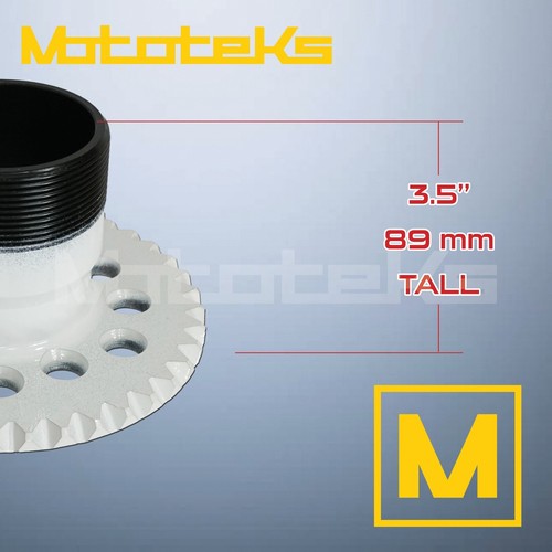 4 LUG WIRE WHEELS KNOCK OFF ADAPTERS 4x100/4x4.25/4x4.45, 12 HOLES, SET OF 4 - Picture 3 of 5